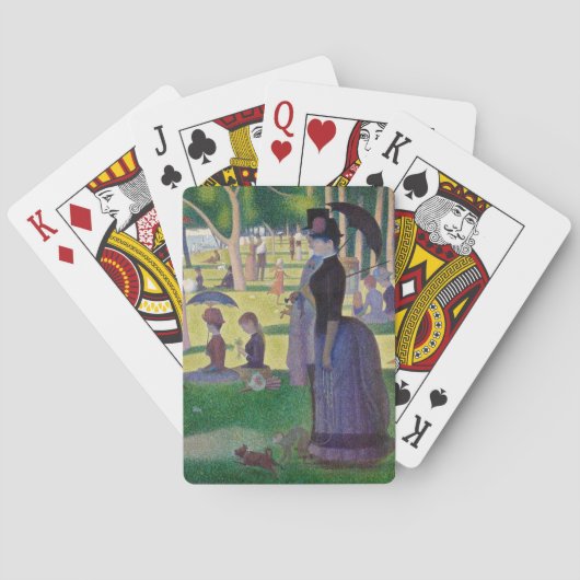 ジョルジュ・シュラト – サンデー・オン・ラグランデ・ジャット トランプ (裏面)