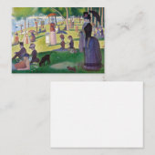 ジョルジュ・シュラト – サンデー・オン・ラグランデ・ジャット ノートカード (正面/裏面)