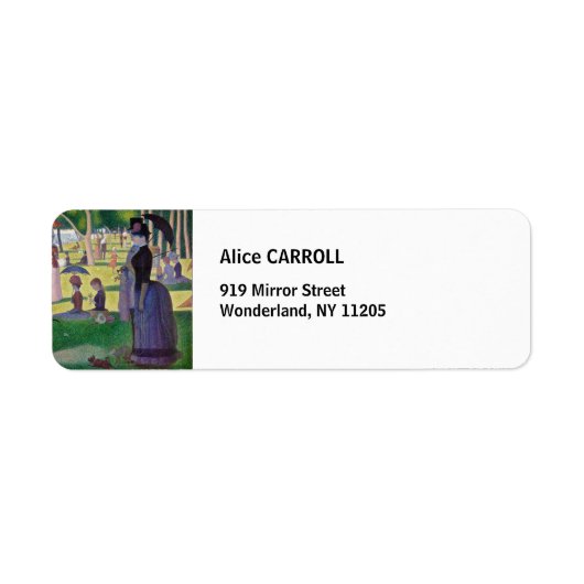 ジョルジュ・シュラト – サンデー・オン・ラグランデ・ジャット ラベル (正面)