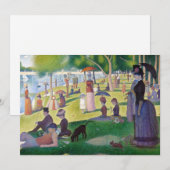 ジョルジュ・シュラト – サンデー・オン・ラグランデ・ジャット 招待状 (正面/裏面)