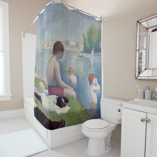 ジョルジュ・シュラト – バザーズ・アットアスニエール シャワーカーテン (インサイチュ)