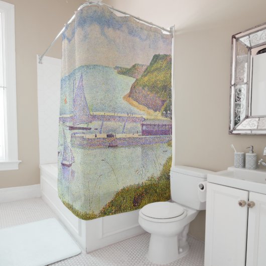ジョルジュ・シュラト – 潮の満ち引きのポートエンベシン シャワーカーテン (インサイチュ)