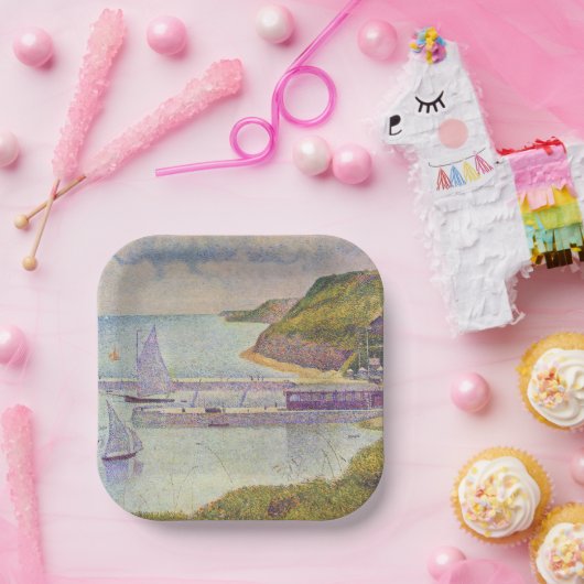 ジョルジュ・シュラト – 潮の満ち引きのポートエンベシン ペーパープレート (パーティー)