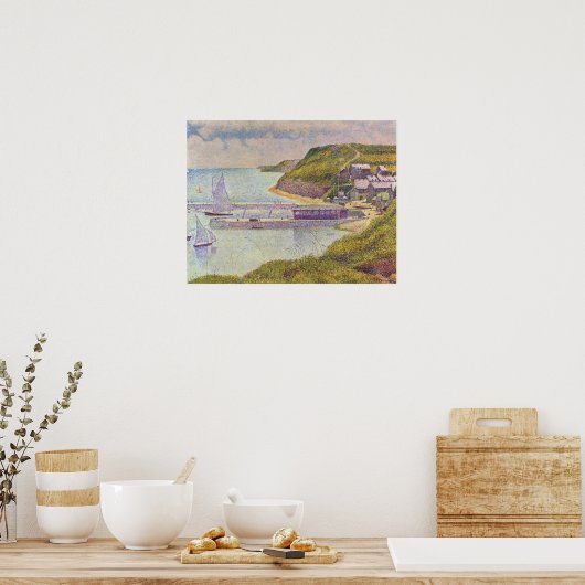 ジョルジュ・シュラト – 潮の満ち引きのポートエンベシン ポスター (キッチン)