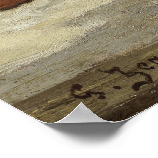 ジョルジュ・ジャンニンまだバラと果物の生活 ポスター (角)