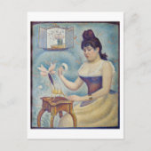 ジョルジュ・ジュラ – 自分を粉にする若い女性 ポストカード (正面)