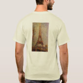 ジョルジュ・スウ絵画ラトの塔:エッフェル塔(1889) Tシャツ (裏面)
