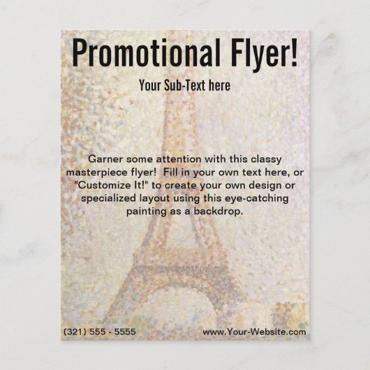 ジョルジュ・スーラのエッフェル塔 チラシ (正面)