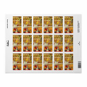 ジョルジュ・スーラのサーカス、ヴィンテージ ファインアート ラベル (フルシート)