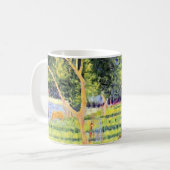 ジョルジュ・スーラの『カップル』、ヴィンテージ・ポイントillism コーヒーマグカップ (正面左)