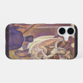 ジョルジュ・スーラの「カンカン踊り、ル・シャユ」 iPhone 16ケース (裏面横)