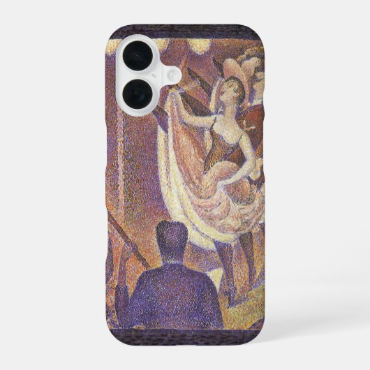 ジョルジュ・スーラの「カンカン踊り、ル・シャユ」 iPhone 16ケース (裏面)