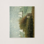 ジョルジュ・スーラの「グランカンの港」ヴィンテージ・アート ジグソーパズル (縦)