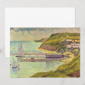 ジョルジュ・スーラの『ポルト＝アン＝ベッサンの港、満潮』 (正面/裏面)