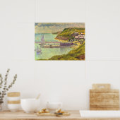 ジョルジュ・スーラの『ポルト＝アン＝ベッサンの港、満潮』 ポスター (キッチン)