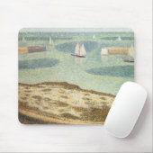 ジョルジュ・スーラの『港への入口』、ヴィンテージ・アート マウスパッド (マウス)