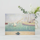 ジョルジュ・スーラ - オンルールの港の入口 招待状 (スタンド正面)