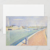 "ジョルジュ・スーラ - グラブリーヌの水路" 招待状 (正面/裏面)