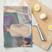 ジョルジュ・スーラ - 模範たち キッチンタオル (四つ折り)