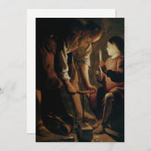 ジョルジュ・ド・ラ・ツアー – ジョセフ・ザ・大工 招待状 (正面/裏面)