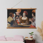 ジョルジュ・ド・ラ・トゥール - エースのダイヤで騙す 吊り下げ型タペストリー (寝室)