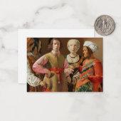 ジョルジュ・ド・ラ・トゥール - 占い師 ノートカード (正面/裏面インサイチュ)