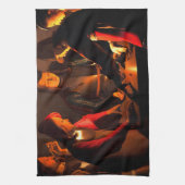 ジョルジュ・ド・ラ・トゥール - 賭博者たち キッチンタオル (縦)