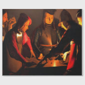 ジョルジュ・ド・ラ・トゥール - 賭博者たち ラッピングペーパー (フラット)