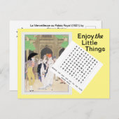 ジョルジュ・バルビエの「宮殿の美女 (1921)」 ポストカード (正面/裏面)