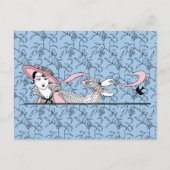 ジョルジュ・バービエ1920年代ファッションレディ&バード ポストカード (正面)