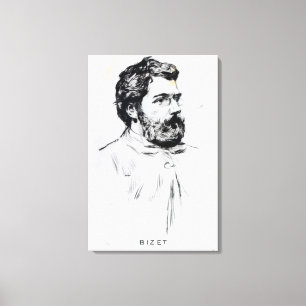 ジョルジュ・ビゼーのポートレート キャンバスプリント
