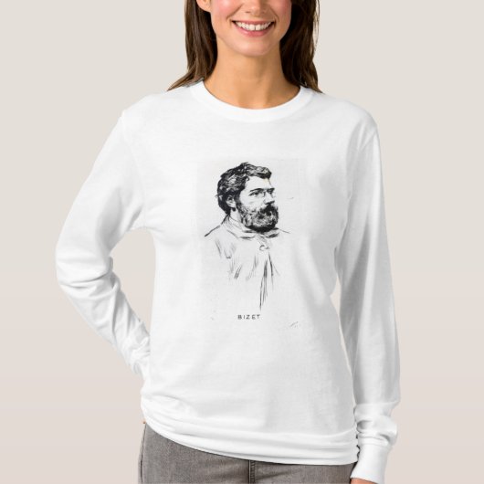 ジョルジュ・ビゼーのポートレート Tシャツ (正面)