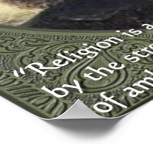 ジョルジュ・ビデ宗教搾取引用文ポスター ポスター (角)