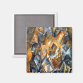 ジョルジュ・ブラーク静物画メトロノーム付き マグネット (正面/裏面)