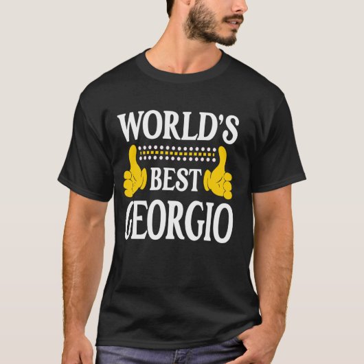 ジョルジョ個人おもしろい名ファーストネームWorld's Bes Tシャツ (正面)