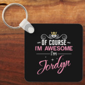 ジョルダンもちろん私の名素晴らし前だ キーホルダー (正面)