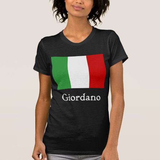ジョルダーノのイタリア人の旗 Tシャツ (正面)
