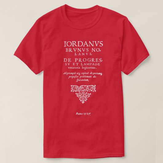 ジョルダーノイタリアン哲学者フリー思想家1 Tシャツ (デザイン正面)