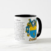 ジョルダーノ家族の紋章付き外衣 マグカップ (正面右)