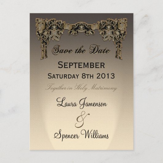 ジョルディ・セピ結婚アのリマインダー ポストカード (正面)