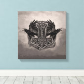 ジョルニールトールとラヴェンスのハンマー キャンバスプリント (インサイチュ (ウッドフロア))