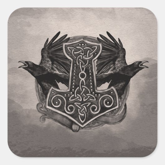 ジョルニールトールとラヴェンスのハンマー スクエアシール (正面)