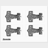 ジョルニール：トールのハンマー 長方形シール (シート)