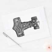 ジョルニール：トールのハンマー 長方形シール (封筒)