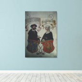 ジョルフガー妻レジーナ・インホフ「ゲハイム キャンバスプリント (インサイチュ (ウッドフロア))