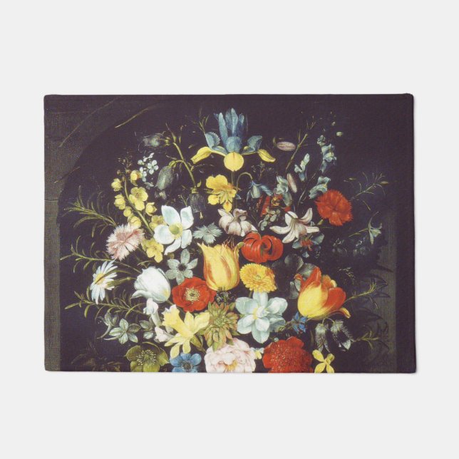 ジョルフレゲル花の大きな部分（ニッチ） ドアマット (正面)