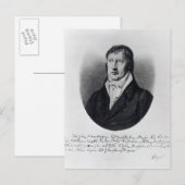 ジョルヴィルヘルムフリードリッヒヘーゲル ポストカード (正面/裏面)