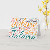 ジョレン カード (黄色い花)