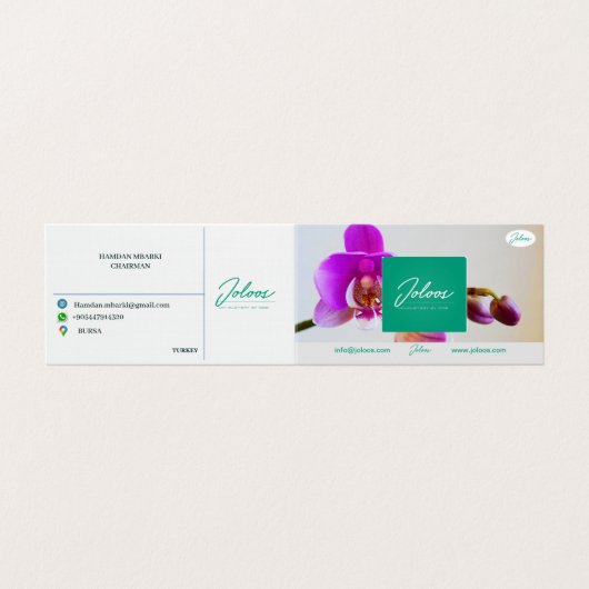 ジョロス折り畳み名刺 名刺 (外部フラット)