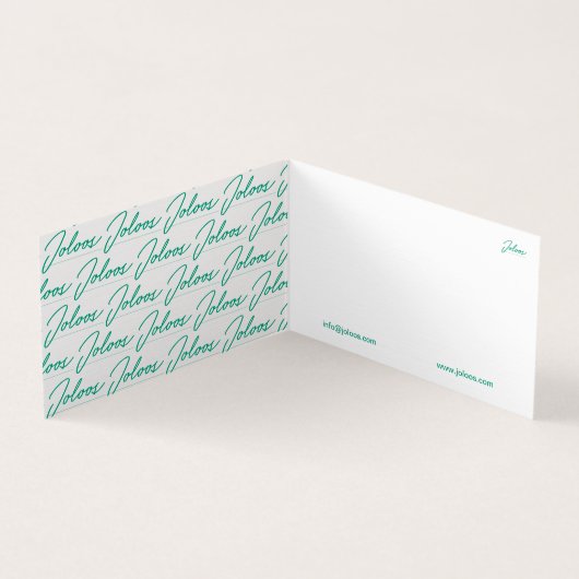 ジョロス折り畳み名刺 名刺 (内部)